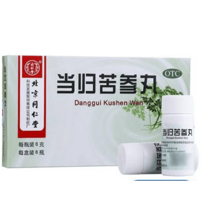 Tongrentang Danggui Kushen Wan 6g x 6bottles