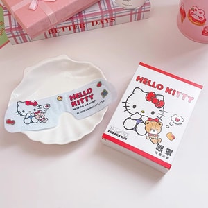 Cooling Eye Mask Relieves Eye Fatigue Cartoon Eye Patch 6 Pc- Hello Kitty 1 box