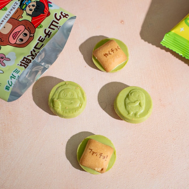 Chocolate Milk Matcha Flavor Biscuits ,3.39 oz