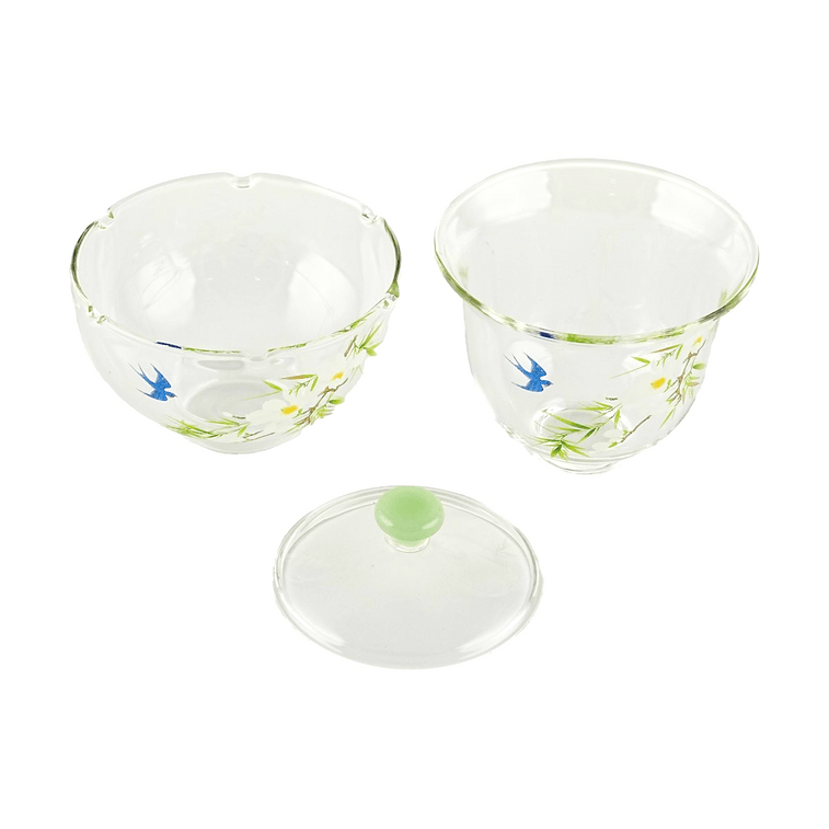 川島屋 春ガラス茶器セット 安慶 一人用セット 耐熱ガラス 功夫茶器 13