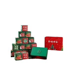 【中国直邮】 华亚优选 惊喜弹跳红包盒子  圣诞快乐 23个弹跳盒子 送女生女友圣诞节礼物 生日礼物 创意礼盒