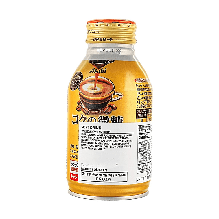 Wonda Koku No Bitou Espresso Blend Premium Canned Coffee, 8.79 fl oz 【Low Sugar Rich Roasted Iced Latte Milk】 3