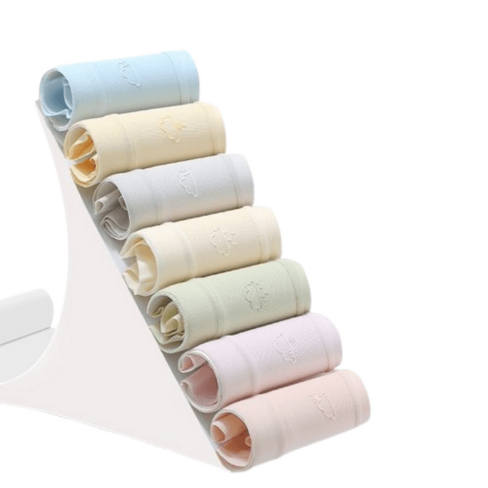 【中国直送】Daijiaren レディース 純綿 下着 抗菌 ミッドウエスト プラスサイズ シームレスブリーフ 5枚入り 95-115ポンド対応 (個包装、色はランダム)