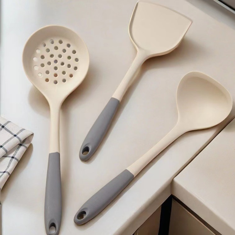  First-rate 矽膠撈蘺 撈匙 食品級 耐高溫 漏杓 撈麵湯匙 220攝氏度 5