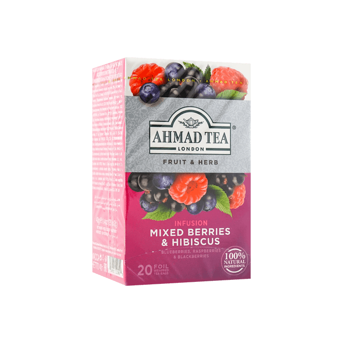 Mixed Berries & Hibiscus Infusion - Fruit & Herb Tea, 20 Bags