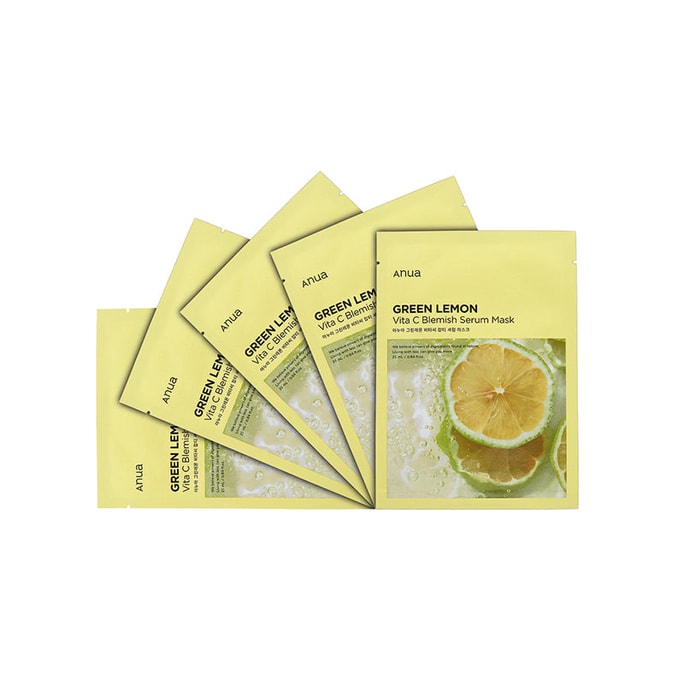 Green Lemon Vitaci Blemish Serum Mask 25ml *5 Sheets