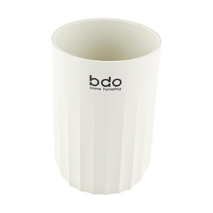 Nordic Minimalist Wave Pattern Mouthwash Cup Bathroom Tumbler 7×7×10.5cm