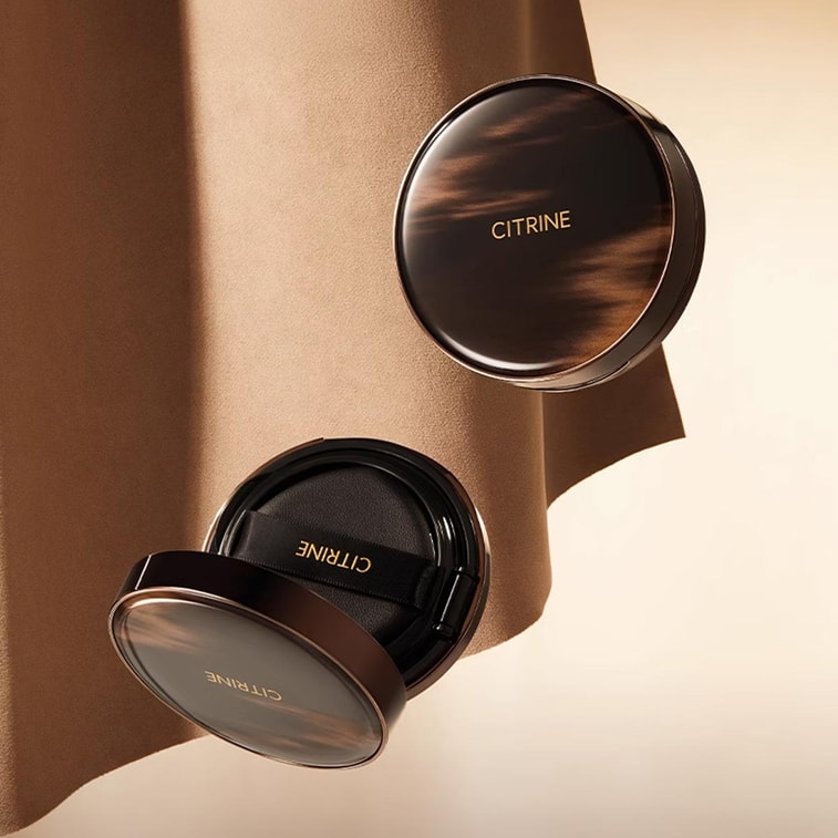 Citrine Light Immaculate Cushion Fundation, 0.42 oz. #W01 Fluffy Cloud - 12HR Hybrid Skin | Lightweight Coverage & Natur 4