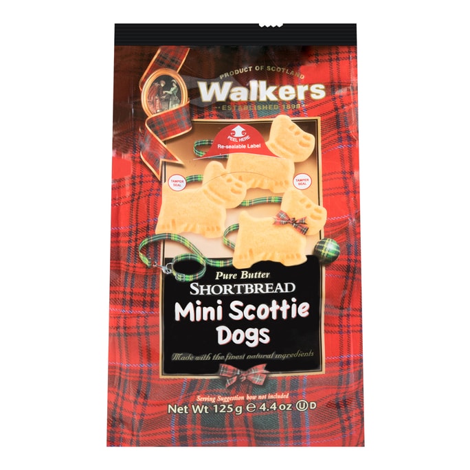 Pure Butter Mini Shortbread Scottie Dogs 125g