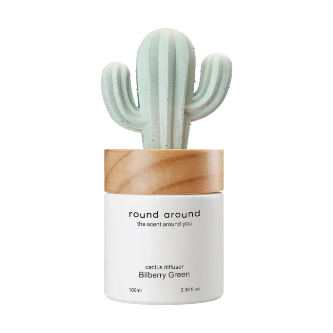 Bilberry Cactus Diffuser for Room - Bilberry Green Scent 3.38 fl oz