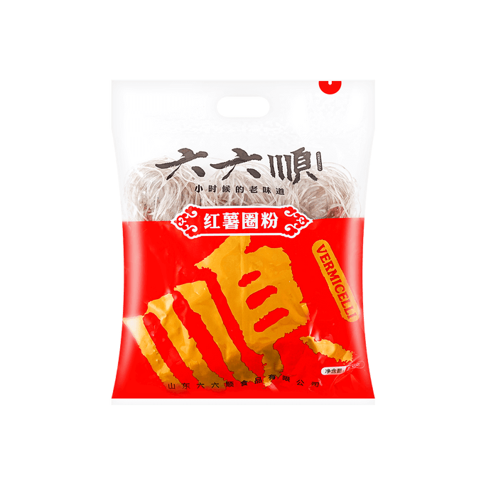 六六顺 红薯圈粉 红薯粉丝 500g 【可制作麻辣烫酸辣粉鸭血粉丝汤】