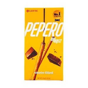 PEPERO Chocolate Filled Biscuit Stick, 1.59 oz