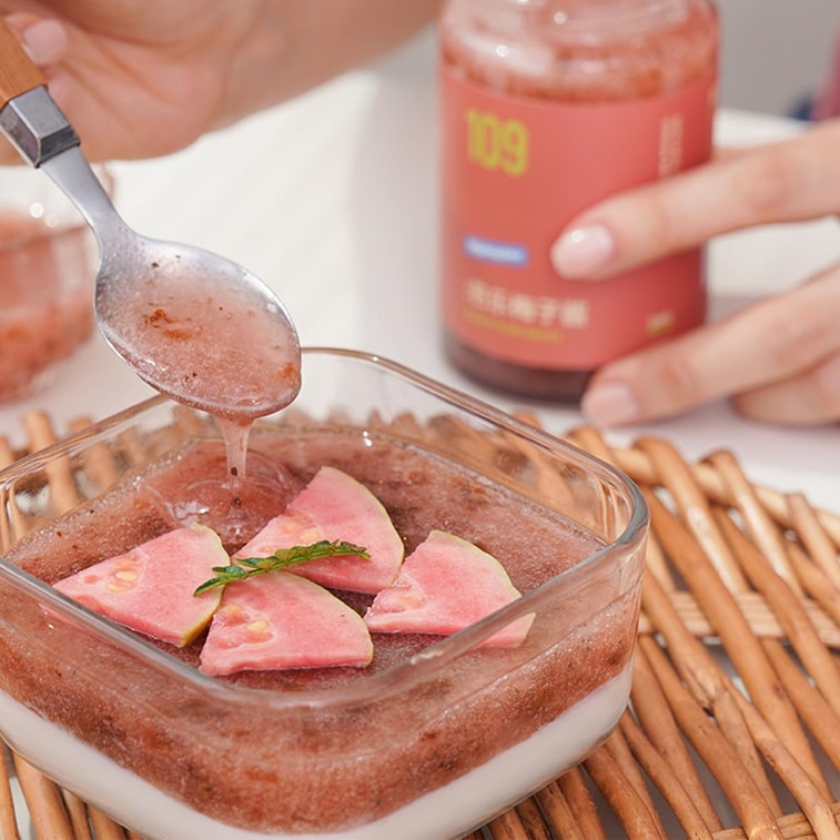 Guava Plum Sauce, 8.11 oz 【Zero Fat, Sugar Substitute】【Suitable for Drinks, Baking, and Toast Spread】 5