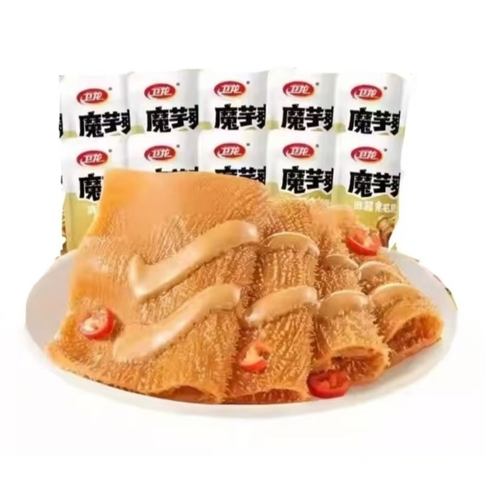 ウェイロン【北京古ごまソース風味】マイルドスパイシーベジタリアンモツとこんにゃくの細切り 18g×10袋【人気商品】