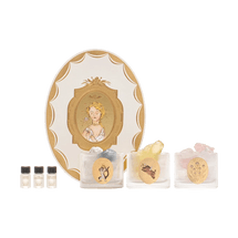 Flower God's Dream Collection, Three Sisters Crystal Aroma Cup Gift Set, Aromatherapy Decoration 3ml*3 + Crys