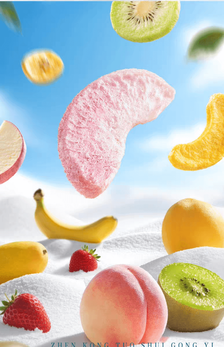 【中国直邮】 三只松鼠 每日9种水果脆冻干酸甜办公室零食100g