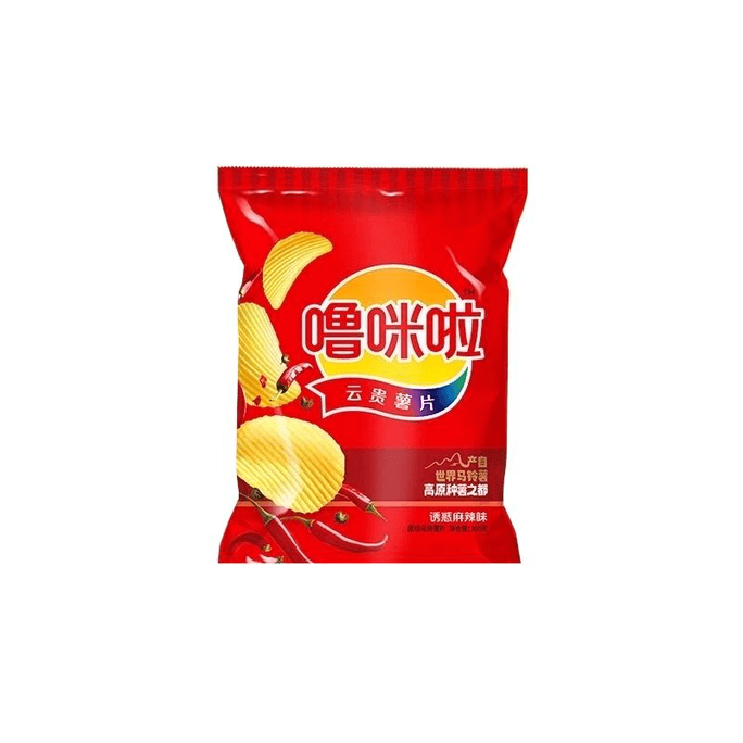 Plateau Fresh Cut Temptation Spicy Potato Chips Yungui Potato Slices Casual Puffed Zero Food 100g * 1 Bag