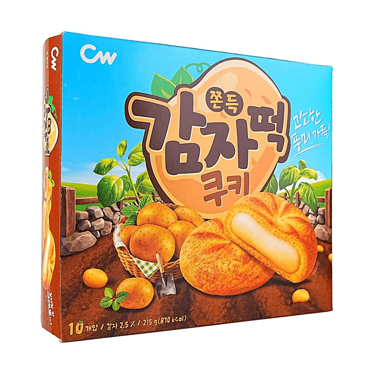 쫄깃한 감자떡 쿠키 7.58oz 【쫄깃하고 부드러운】【짭짤하고 달콤한】 4
