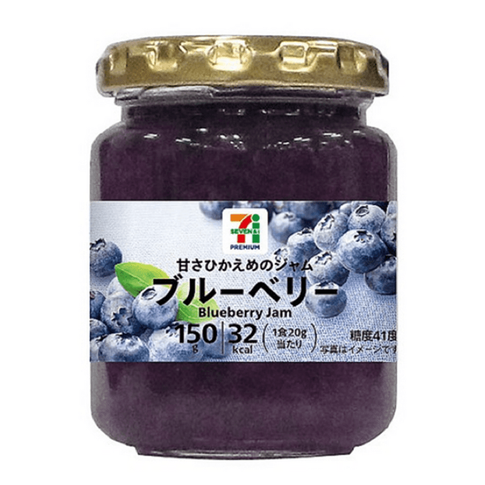 【日本直郵】日本 711便利商店 水果醬 藍莓口味 150g 沾麵包 蛋糕 沖飲