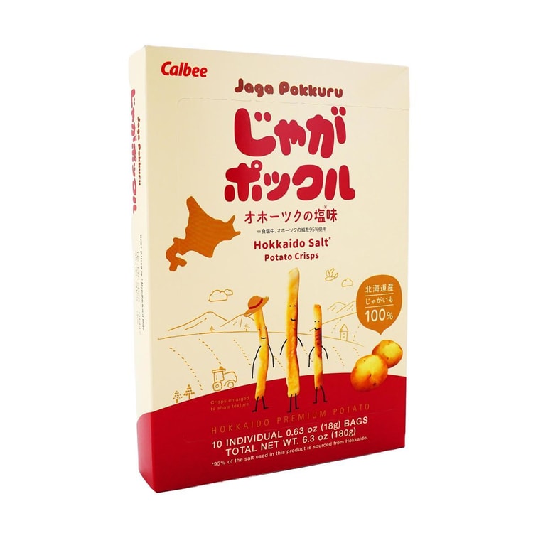 日本CALBEE卡樂比 薯條三兄弟 Jaga Pokkuru 10包入 180g 北海道特產 5