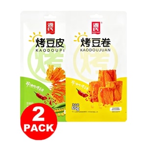 Spicy Grilled Tofu Skins 65g*2packs [Satisfy your craving in one bite]