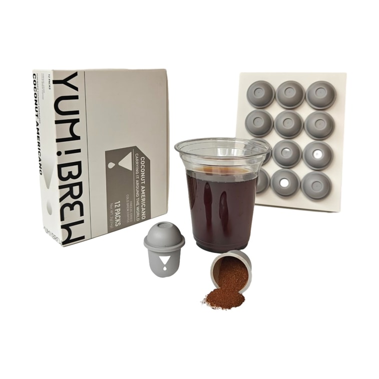 ユンムカ フリーズドライ インスタントプレミアムコーヒー、ローココナッツアメリカーノ、12個入り、低カロリー、無糖、厳選雲南アラビカ豆 [フリーズドライで鮮度を閉じ込め、なめらかなココナッツの香り、爽やかな秋の味覚] 4