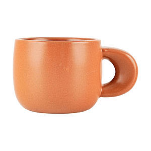 귀여운 곰돌이 머그컵, 두꺼운 손잡이, 무광 허니 오렌지색, 11.5×7.9×6cm, 200ml