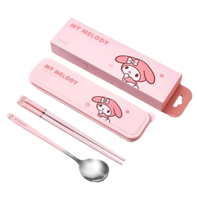 Chopsticks  Spoon Set Portable 2 Pieces 1 Set for Each Chopstick