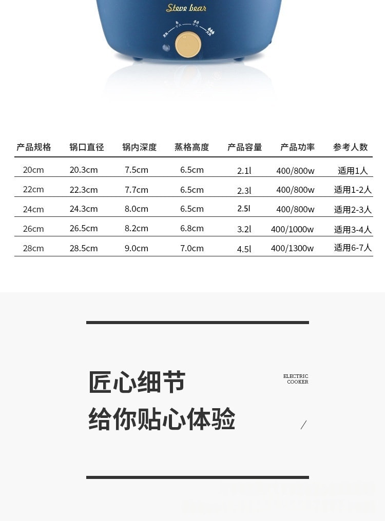 力好佳 2.5L多功能家用一体电火锅学生煮面电锅电炒菜炒锅电热锅带蒸笼