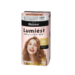 【日本直郵】KAO花王 Blaune Lumiest 染髮劑 時尚遮白髮 0B雪紡棕