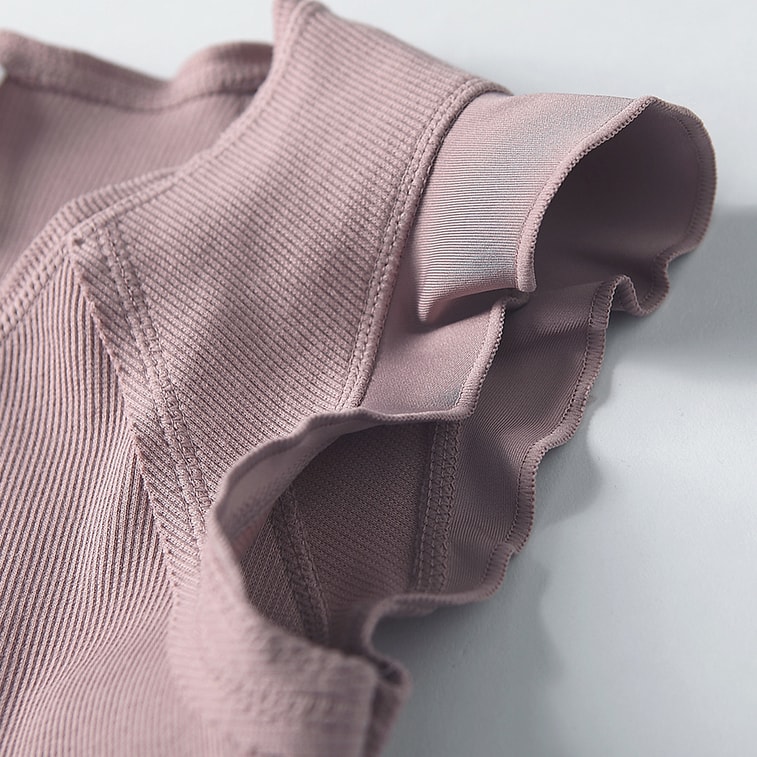 暴走的萝莉 无袖绑带运动短袖  健身瑜伽纯色短袖/温柔迷情黑#/S 4