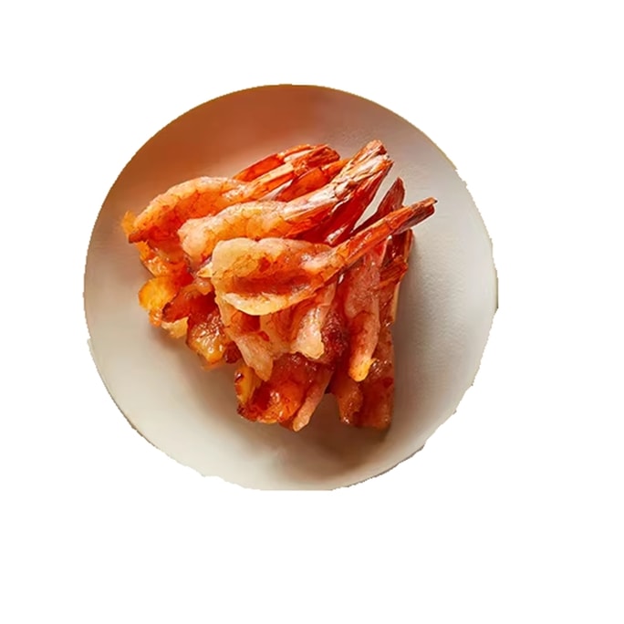 Dried Shrimp Ready-to-Eat Seafood Snack Roasted Shrimp Tail Opened Prawn Children's Low-Fat Light Snack Dried Shrimp Meat [Original Flavor] Prawn Tail 48g