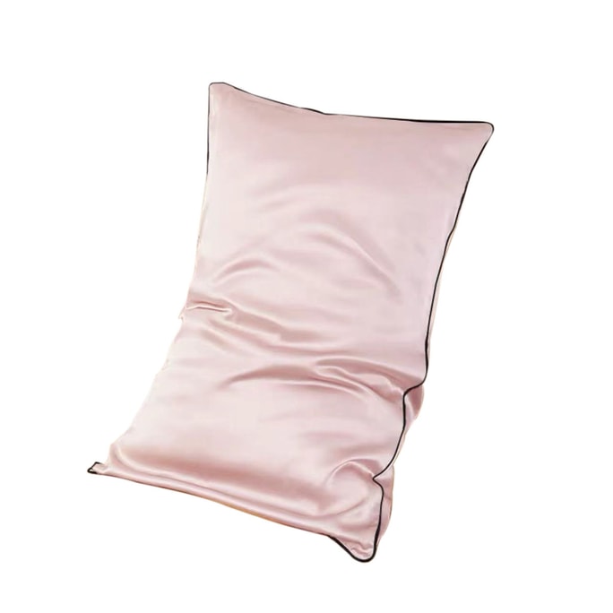 100% Mulberry Silk Comfortable Sleep Envelope Pillowcase CSZT023# Rubber Pink Average Size