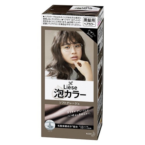 Kao Liese Prettia Bubble Hair Dye Soft Grey Beige 108ml