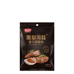 Jimeizi Black Pepper 2-hour Quick Marinade, Pan Fried Baked Powder, Grilled Meat Marinade, 136g * 1 Bag