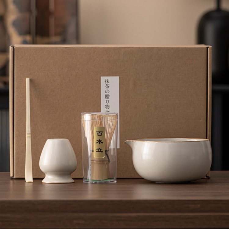 抹茶茶碗セット 茶筅 セット 茶杓 抹茶道具 セット 白楽茶碗 野立て
