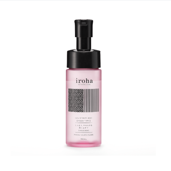 Iroha INTIMATE WASH FOAM TYPE/ Damask rose and geranium scent 150ml