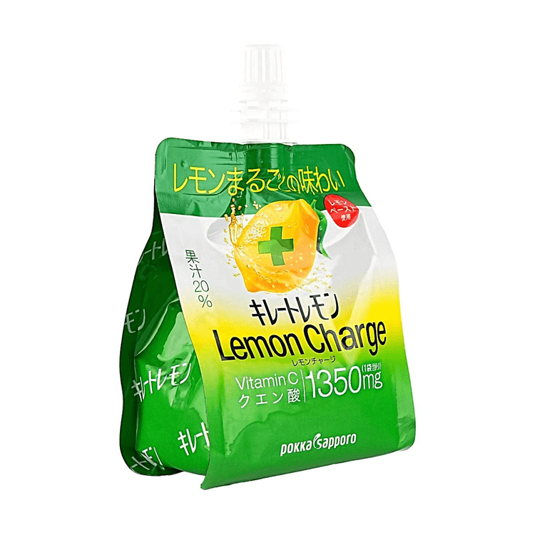 POKKA SAPPORO Kireto Lemon Charge Vitamin C 1350mg Infused Energy