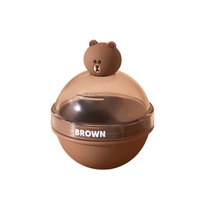 [중국 직배송] LINE FRIENDS 구형 아이스 큐브가 포함된 제빙 필름, 탈형이 간편한 아이스볼 몰드, 가정용 실리콘 아이스박스, 브라운