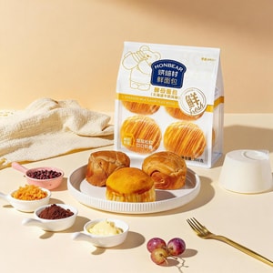 烘焙村 酵母面包 北海道牛奶风味  300g【营养早餐】