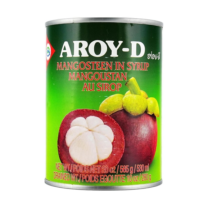 Mangosteen in Syrup ,20 oz 【For Desserts, Milk Tea, and Various Beverages】