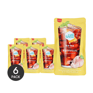 카페 스노우 복숭아 아이스티 7.78 fl oz *6【6팩】【편의점 히트 상품】