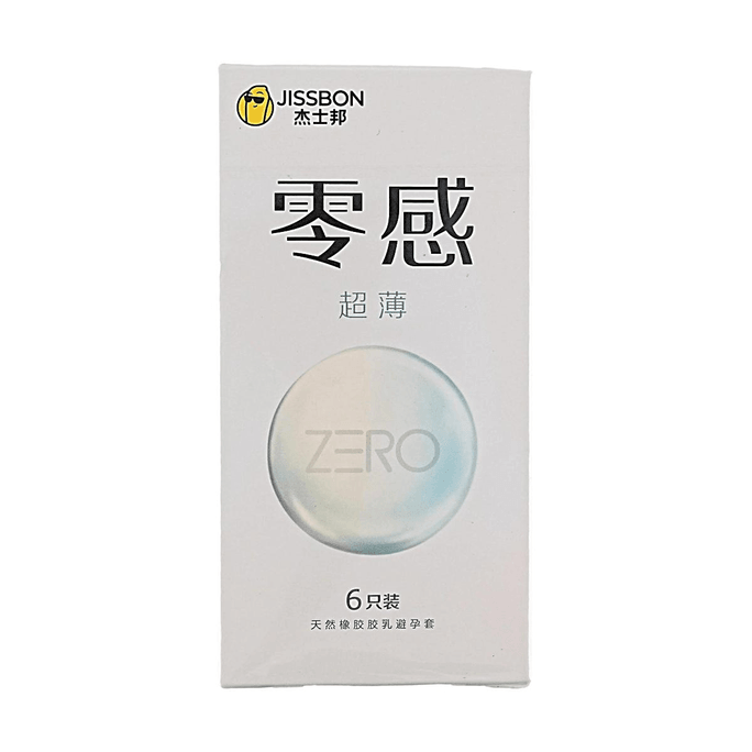 Zero Feeling 초박형 콘돔 6개입 【Zero Feeling 경험】【초박형 챌린지】【천연 라텍스】