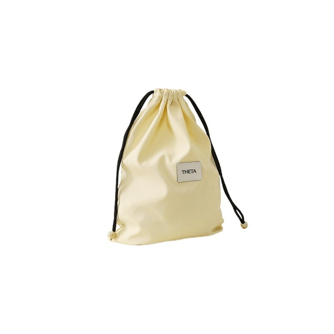 【中国からの直送】Tianzong 高品質旅行収納バッグ巾着ポケットスーツケース大容量衣類オーガナイザーバッグクリームイエロー M サイズ 27x6x33cm*1 個