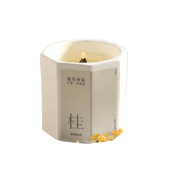 Osmanthus Scented Candle Bedroom Home Use Long-lasting Fragrance Elegant Gift Weight 300g Net content 260g