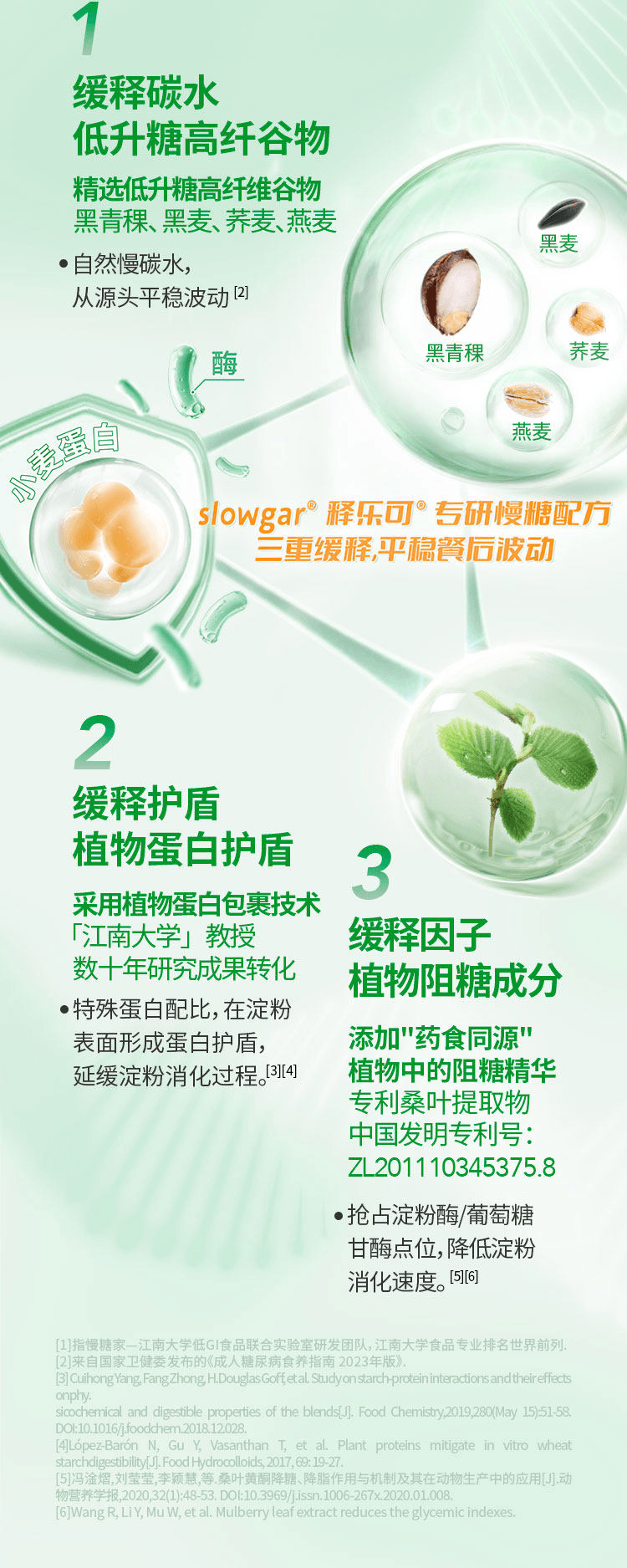 【中国直邮】 慢教授 低GI慢糖挂面 180g