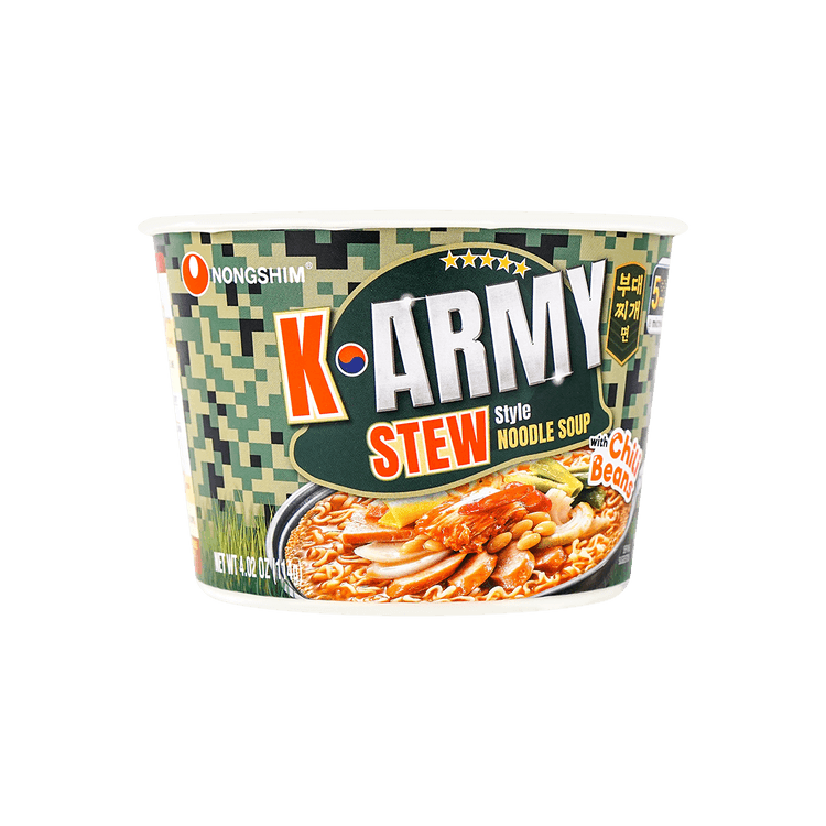 韩国nongshim农心部队锅拉面大碗面114g 亚米