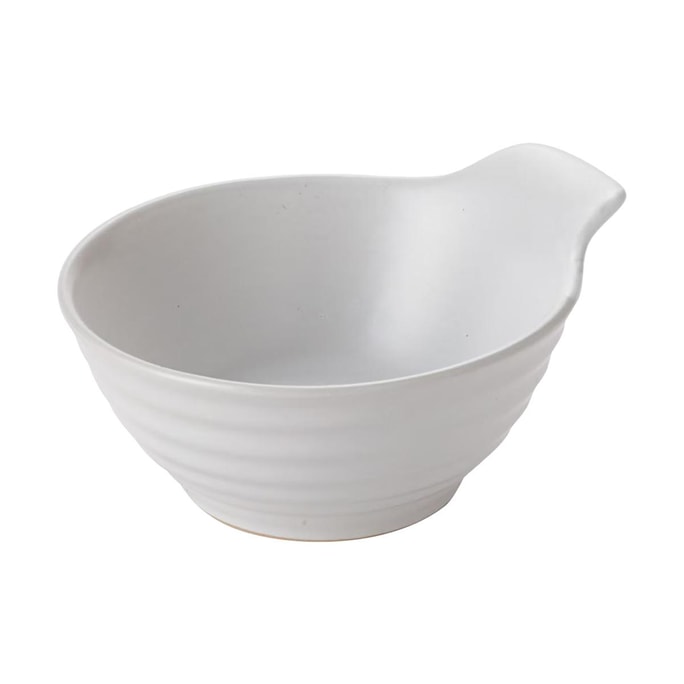 Bowl with Handle Rice Bowl 13.8x12.1x5.5 White