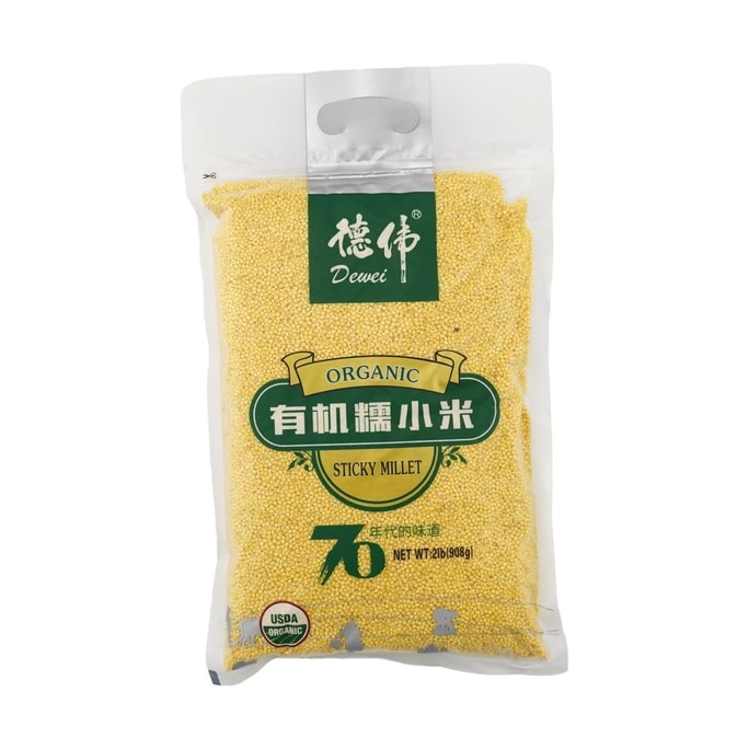 德偉 有機糯小米 五穀雜糧養胃小米粥用 908g
