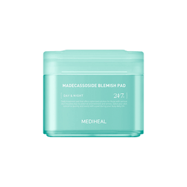 韓國 MEDIHEAL【官方授權旗艦店】美迪惠爾 新品棉片 鎮定舒緩 減少瑕疵和黑斑的出現 羥基積雪草苷淡斑棉片 100片/盒.